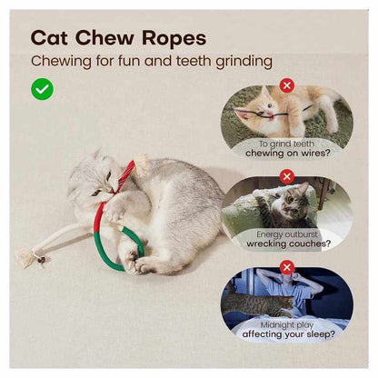 [BUY 1 GET 1 FREE]Natural Dental Care & Interactive Play Rope for Cats