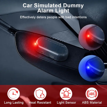 Solar-Powered Car Security Warning Light