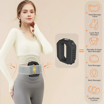 Deep Tissue Fascia Ring Massager with Hands-Free Belt
