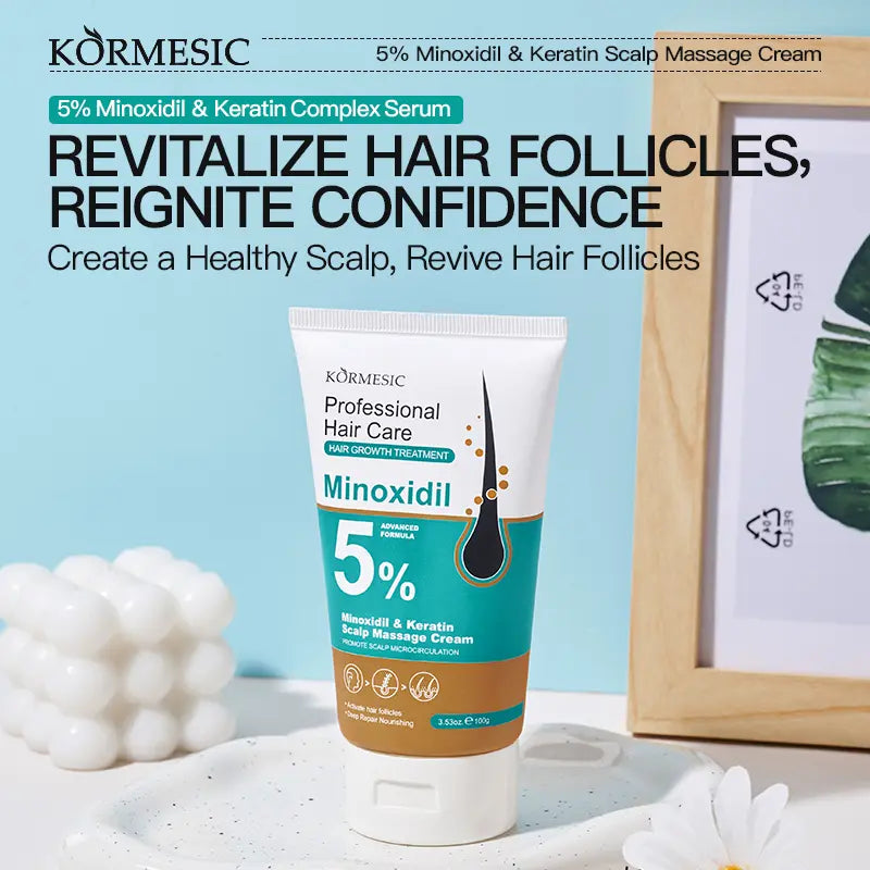 5% Minoxidil & Keratin Hair Regrowth & Scalp Massage Cream