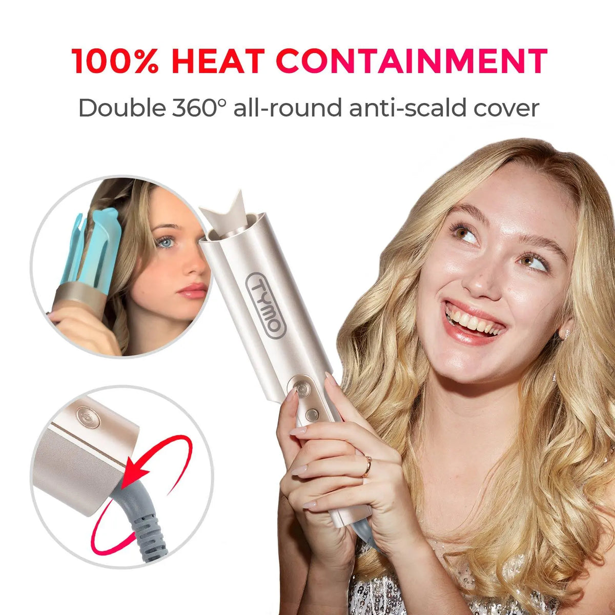Automatic Air-Rotating Curler for Effortless Salon-Grade Waves