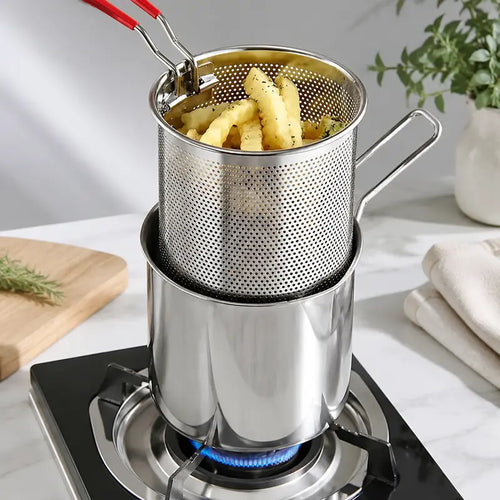 Stainless Steel Mini Deep Fryer Set