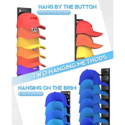 Wall-Mounted Baseball Cap Organizer – Keep Caps In Shape & Instantly Accessible