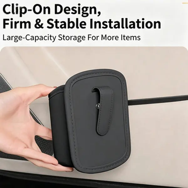 Universal Leather Car Vent & Backseat Storage Pocket