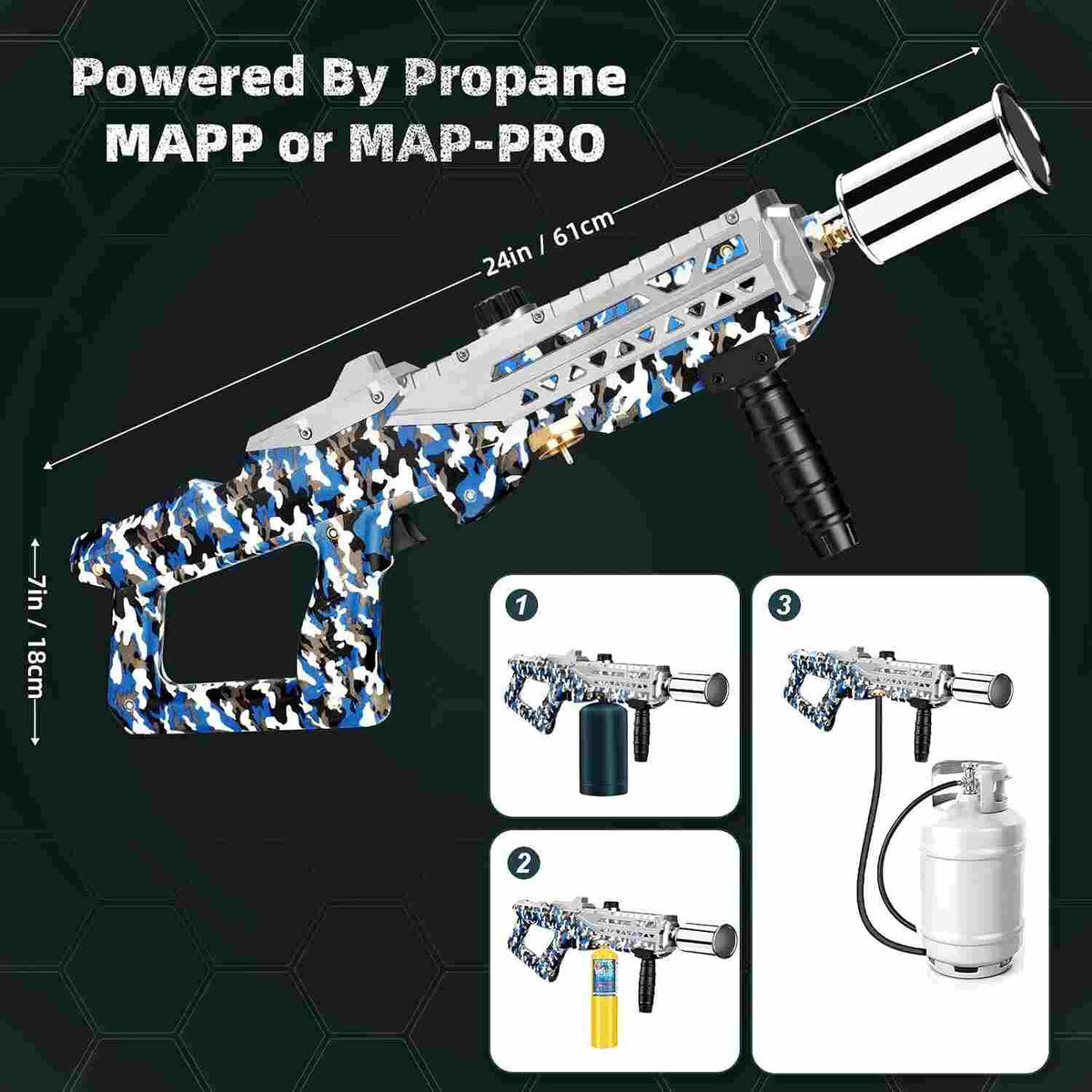 Blast Through Any Job: Ultra-Powerful Tactical Propane Torch Gun
