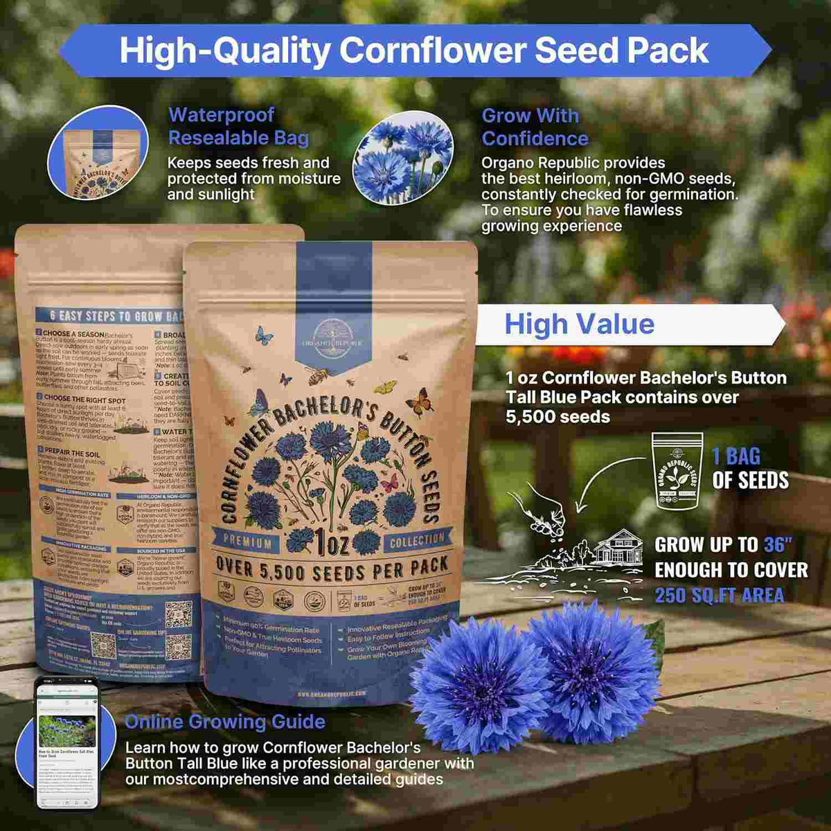 Premium Heirloom Flower Seeds for Vibrant Blooming Gardens