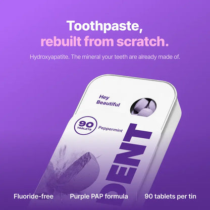 Purple Hydroxyapatite Toothpaste Tablets