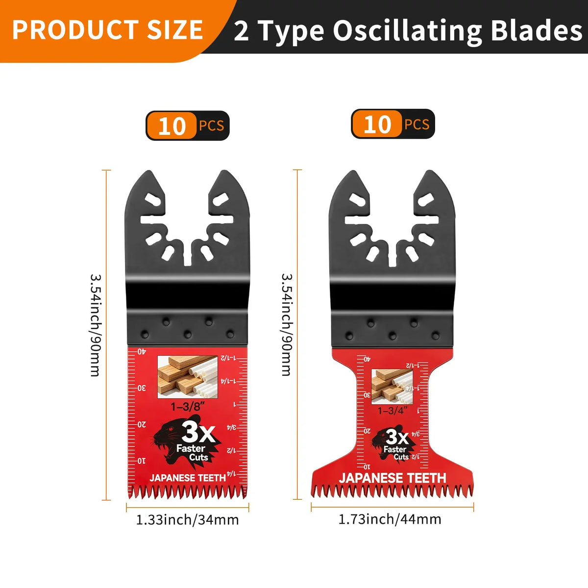 Ultra-Fast Japanese Tooth Oscillating Multitool Saw Blades