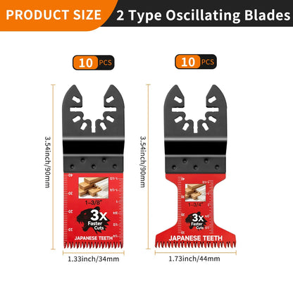 Ultra-Fast Japanese Tooth Oscillating Multitool Saw Blades