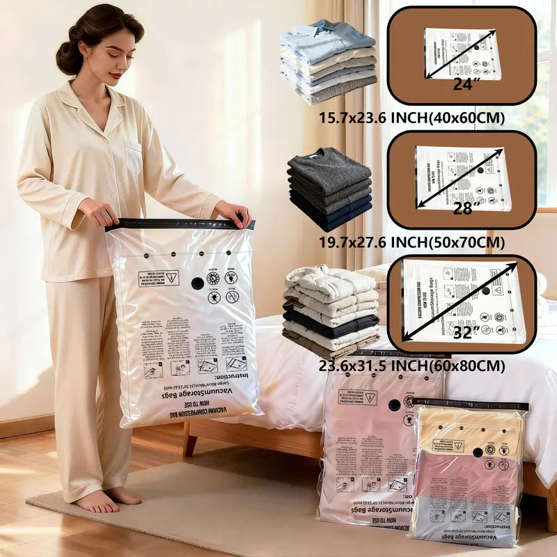 Triple Your Suitcase Space Instantly With Wireless Fast Compression Vacuum Bags