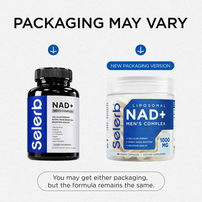Liposomal NAD+ Men's Complex: Peak Cellular Energy, Nitric Oxide Boost & Prostate Health