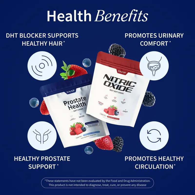 Doctor-Formulated Men’s Health Soft Chews for Bladder, Vitality & Circulation