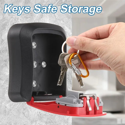 Wall Mount Combination Key Lock Box for Home & Spare Key Security