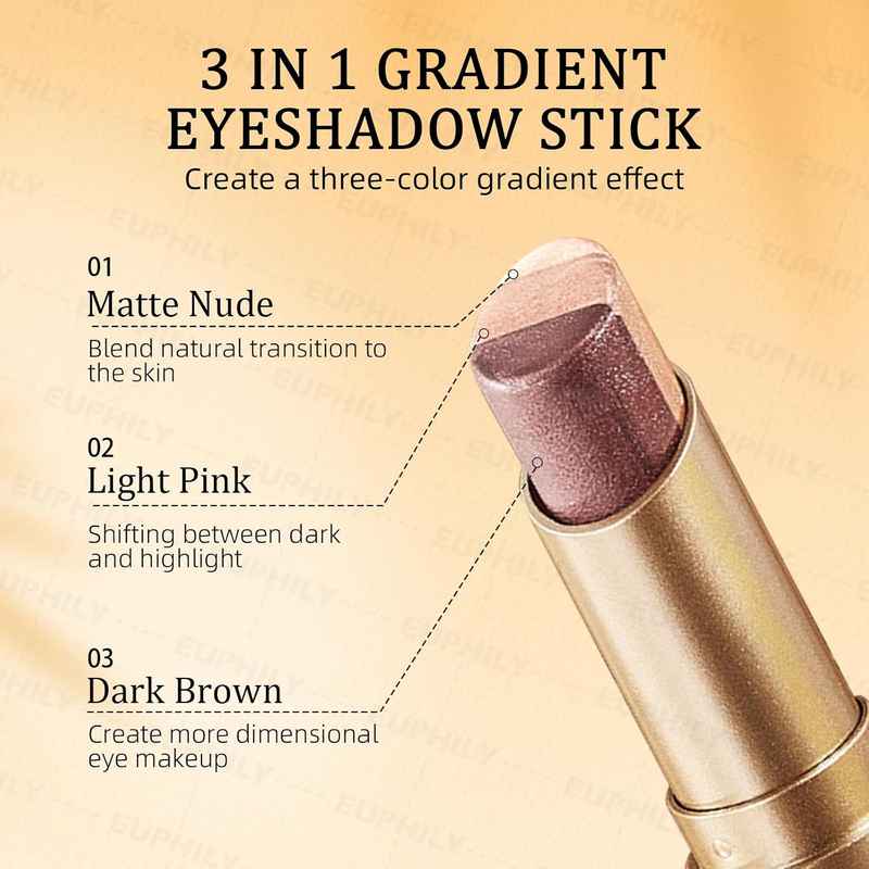 Swipe, Blend, Shine: Perfect Two-Tone Eye Makeup in One Stroke!