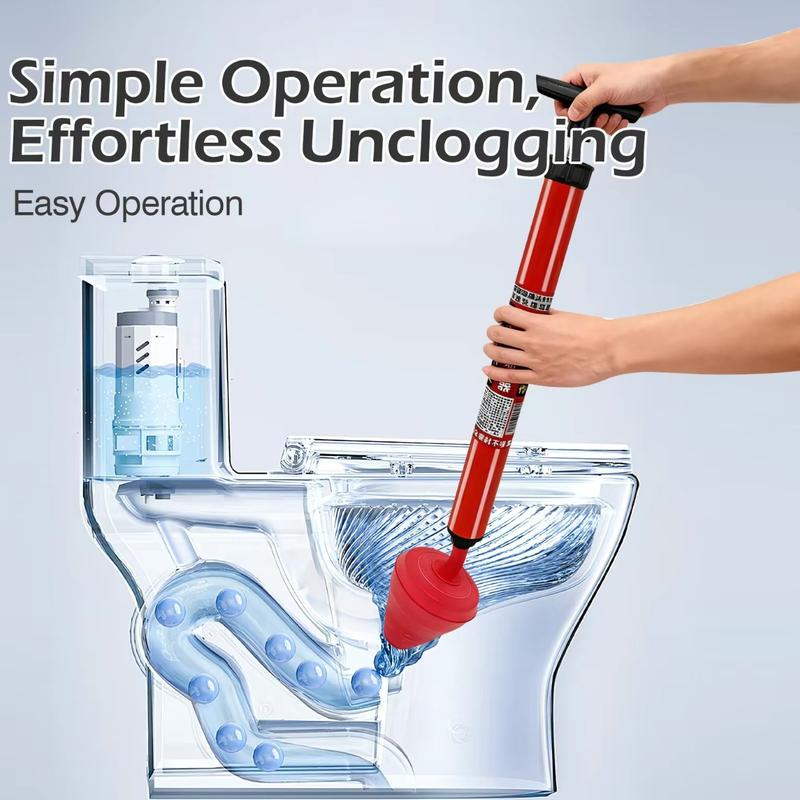 High-Pressure Air Drain Blaster: Blast Stubborn Pipe Clogs in One Push