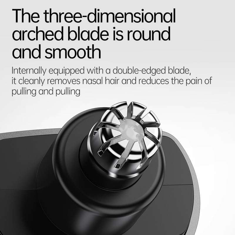 Effortless Precision Nose & Ear Hair Trimmer with Smart LED Display