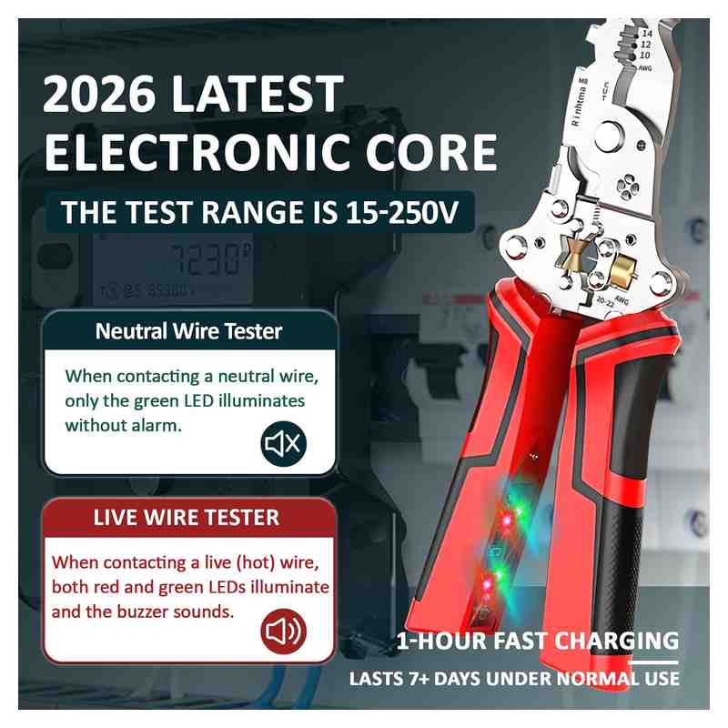 [BUY 1 GET 1 FREE] All-In-One Smart Wire Stripper with Voltage Detection