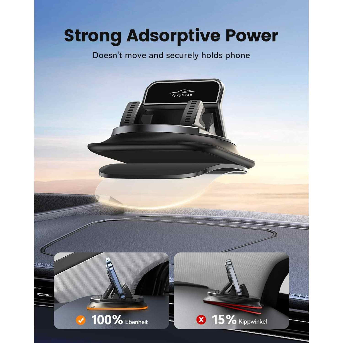 Ultra-Stable 360° Rotatable Mech Car Phone Holder