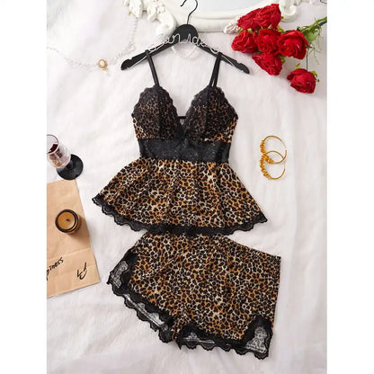 Luxe Lace Camisole & Tap Shorts Sleepwear Set