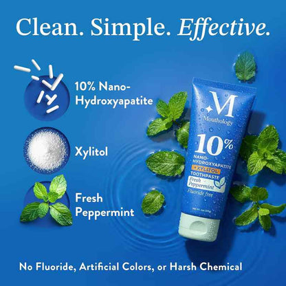 10% Nano-Hydroxyapatite Remineralizing & Whitening Toothpaste