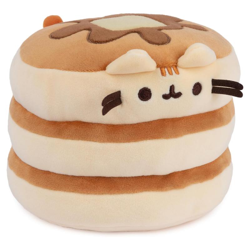Ultra-Soft Stacked Pancake Cat Plush Cushion