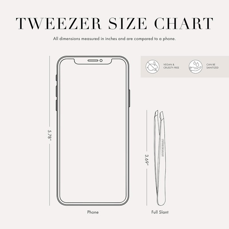 Ultra-Precision Slant Tweezers for Flawless Brow Shaping