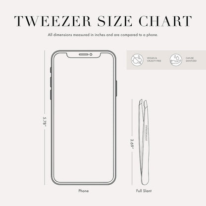 Ultra-Precision Slant Tweezers for Flawless Brow Shaping