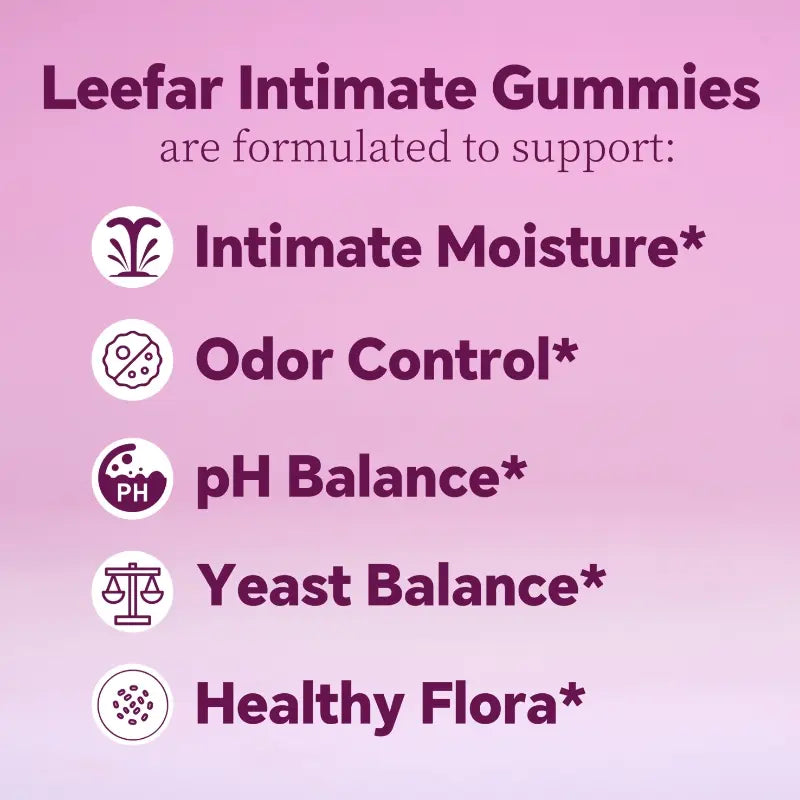 Feminine Probiotics Gummies: Restore Natural Intimate Moisture & Daily pH Balance