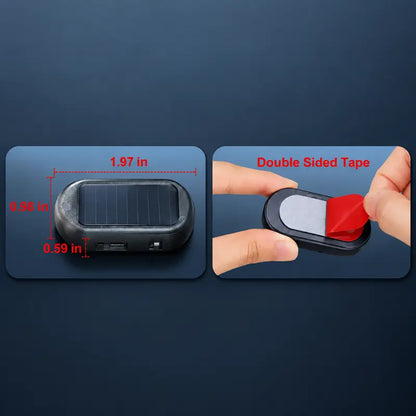 Solar-Powered Car Security Warning Light