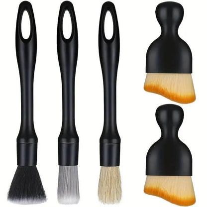 Precision Auto Detailing Brushes for Scratch-Free Interior & Exterior Cleaning