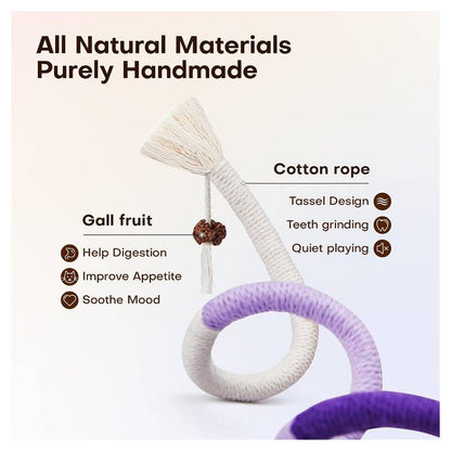 [BUY 1 GET 1 FREE]Natural Dental Care & Interactive Play Rope for Cats