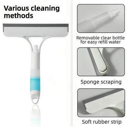 All-in-One Spray Window Squeegee & Glass Cleaner