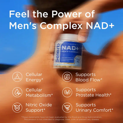 Liposomal NAD+ Men's Complex: Peak Cellular Energy, Nitric Oxide Boost & Prostate Health