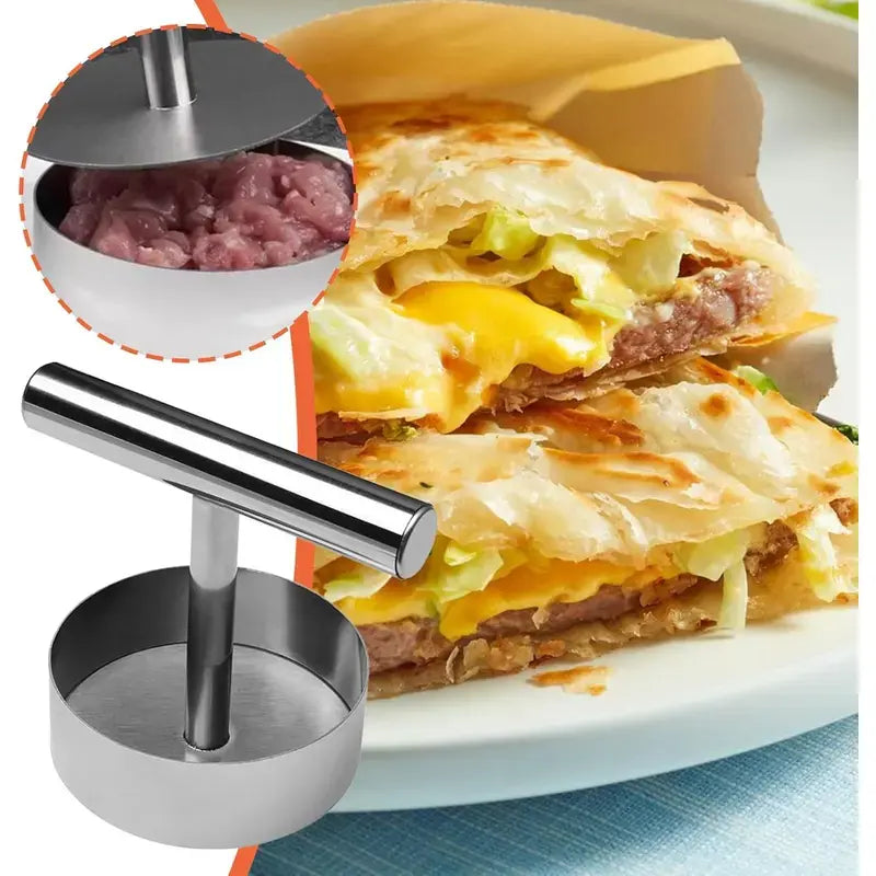 Stainless Steel Burger Press Patty Maker for Perfectly Uniform Smash Burgers