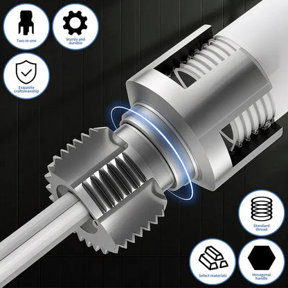 Heavy-Duty Damaged Pipe Thread Extractor & Broken Screw Removal Tool