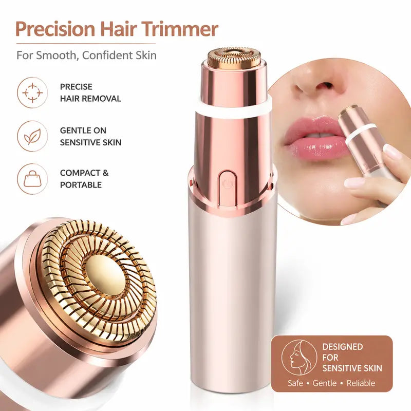 2-in-1 Painless Electric Eyebrow & Facial Hair Trimmer for Women