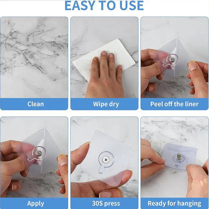 Heavy-Duty Adhesive Screw Nails – Damage-Free Wall Hanging