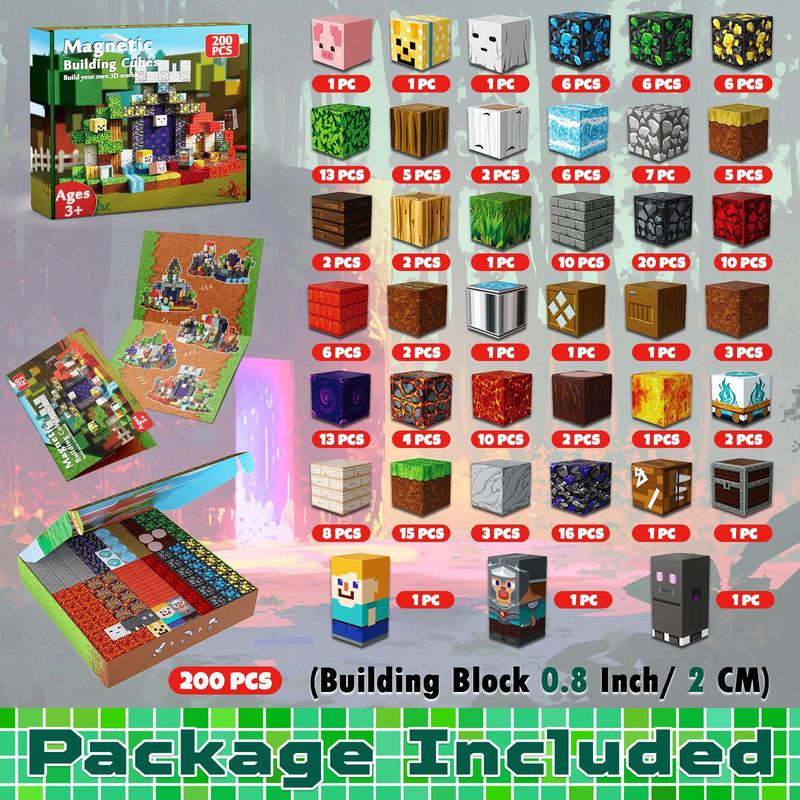 Magnetic Pixel World Building Blocks — Unlimited 3D World Creation for Kids