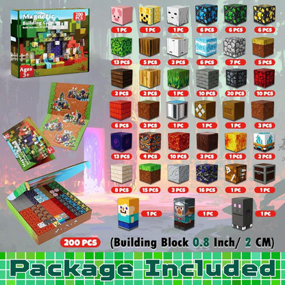 Magnetic Pixel World Building Blocks — Unlimited 3D World Creation for Kids