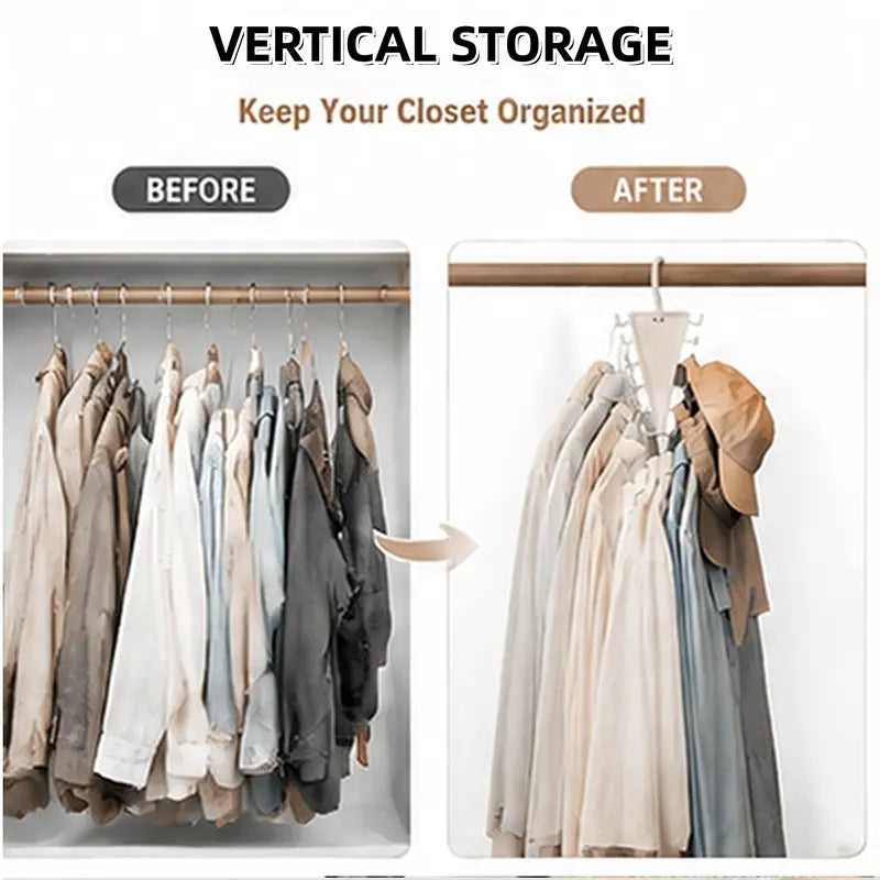 360° Rotating Closet Hanger Organizer – Instant 80% Space Saving for Bras, Belts & Tank Tops