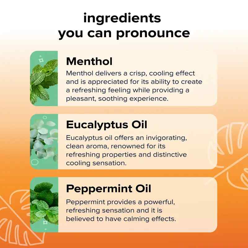 Instant Refresh Natural Aromatherapy Nasal Inhaler Stick