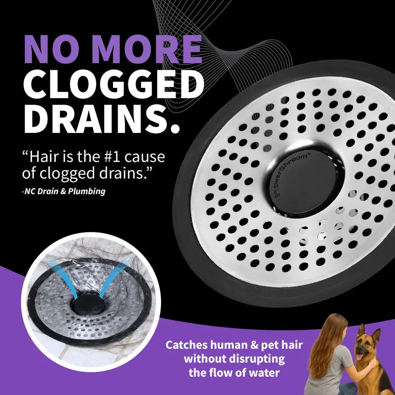 Universal Stainless Steel Shower Hair Catcher & Drain Protector