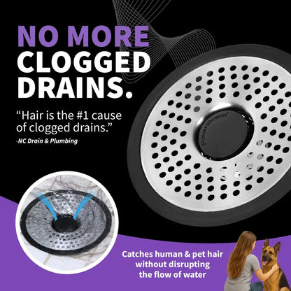 Universal Stainless Steel Shower Hair Catcher & Drain Protector