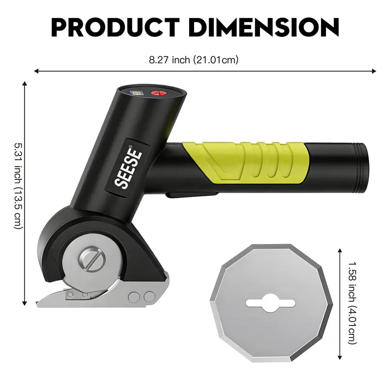 Rechargeable Cordless Electric Scissors For Effortless Fabric And Craft Cutting