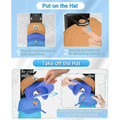 Wall-Mounted Baseball Cap Organizer – Keep Caps In Shape & Instantly Accessible