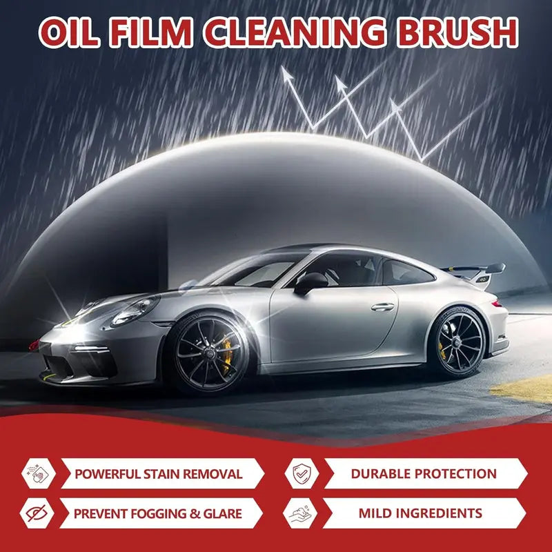 Crystal-Clear Windshield Oil Film & Stain Remover Applicator