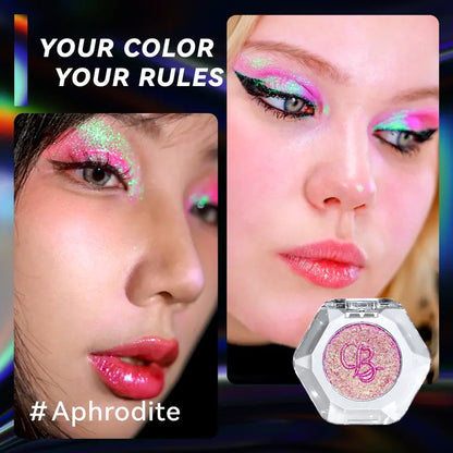 High-Shimmer Holographic Glitter Single Eyeshadow Powder