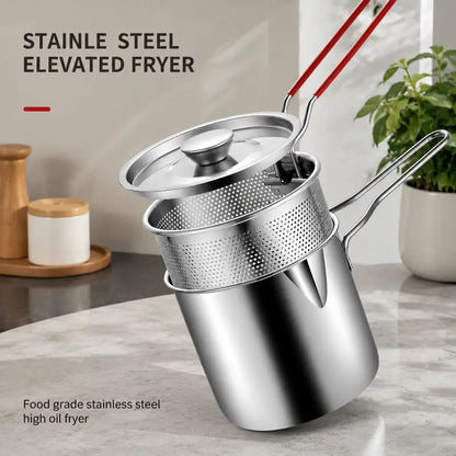 Stainless Steel Mini Deep Fryer Set
