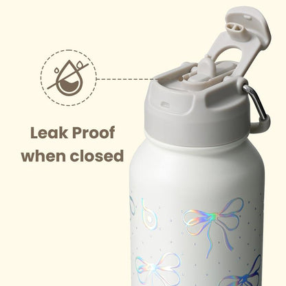 32oz Insulated Water Bottle – Dual Drinking Options with Hidden Storage Compartment