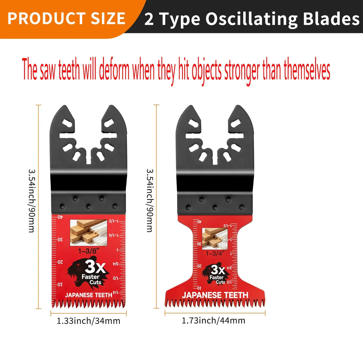 Ultra-Fast Japanese Tooth Oscillating Multitool Saw Blades